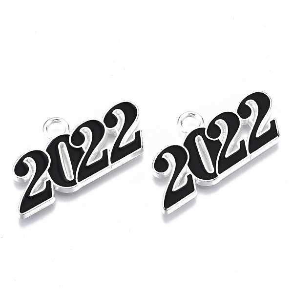 PandaHall Alloy Enamel Pendants, Cadmium Free & Lead Free, New Year 2022, Silver, Black, 19x38x2mm, Hole: 4mm Alloy+Enamel Number Black
PandaHall Alloy Enamel Pendants, Cadmium Free & Lead Free, New Year 2022, Silver, Black, 19x38x2mm, Hole: 4mm Alloy+Enamel Number Black