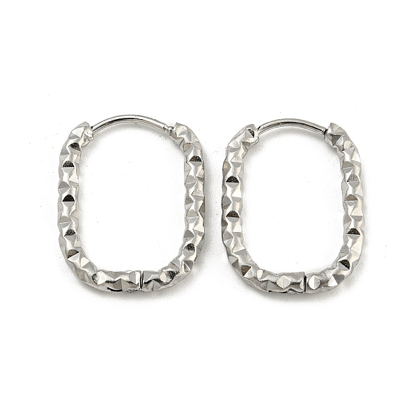 PandaHall 304 Stainless Steel Hoop Earring, Rectangle, Stainless Steel Color, 22x16.5mm 304 Stainless Steel
PandaHall 304 Stainless Steel Hoop Earring, Rectangle, Stainless Steel Color, 22x16.5mm 304 Stainless Steel