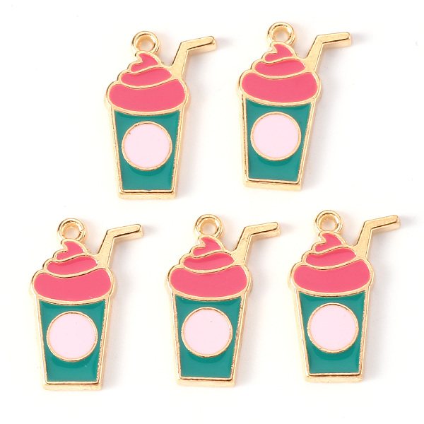 PandaHall Alloy Enamel Pendants, Light Gold, Cadmium Free & Lead Free, Drink, Light Coral, 21x14x2mm, Hole: 1.4mm Alloy+Enamel Food
PandaHall Alloy Enamel Pendants, Light Gold, Cadmium Free & Lead Free, Drink, Light Coral, 21x14x2mm, Hole: 1.4mm Alloy+Enamel Food