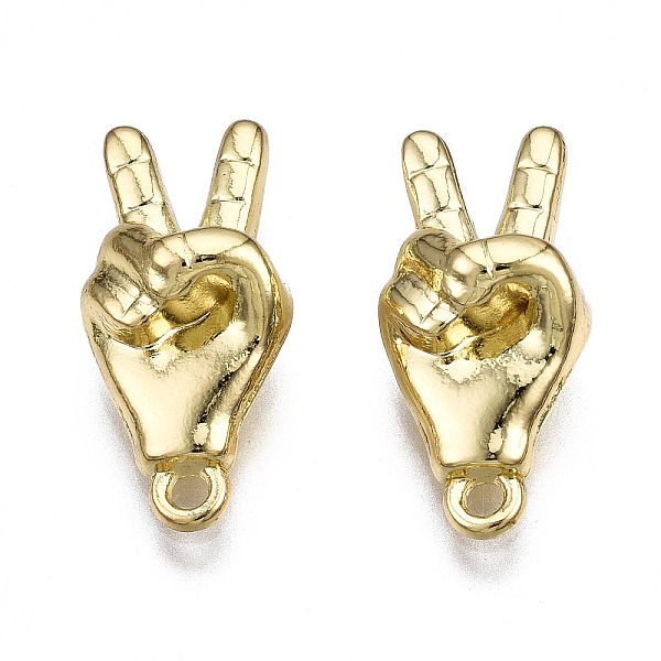 PandaHall Alloy ASL Pendants, Peace Hand Charms, Cadmium Free & Lead Free, Gesture for Victory for Win, Light Gold, 20x9.5x7mm, Hole: 1.5mm...
PandaHall Alloy ASL Pendants, Peace Hand Charms, Cadmium Free & Lead Free, Gesture for Victory for Win, Light Gold, 20x9.5x7mm, Hole: 1.5mm...