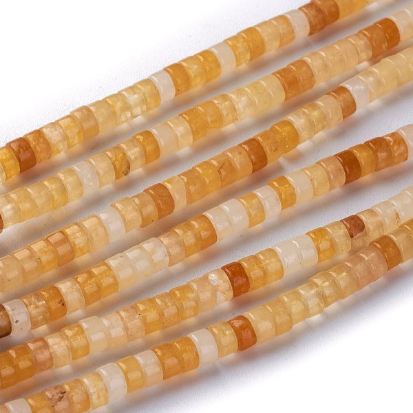 PandaHall Natural Topaz Jade Beads Strands, Heishi Beads, Flat Round/Disc, 4~4.5x2.5mm, Hole: 0.7mm, about 167pcs/strand, 15.43 inch(39.2cm)...
PandaHall Natural Topaz Jade Beads Strands, Heishi Beads, Flat Round/Disc, 4~4.5x2.5mm, Hole: 0.7mm, about 167pcs/strand, 15.43 inch(39.2cm)...