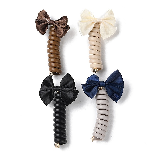PandaHall Bowknot Polyester & Rubberized Style Plastic Spiral Hair Tie for Women & Girl, Elastic Hair Rope Ponytail Holder Braid Accessories..., Multicolor
PandaHall Bowknot Polyester & Rubberized Style Plastic Spiral Hair Tie for Women & Girl, Elastic Hair Rope Ponytail Holder Braid Accessories..., Multicolor