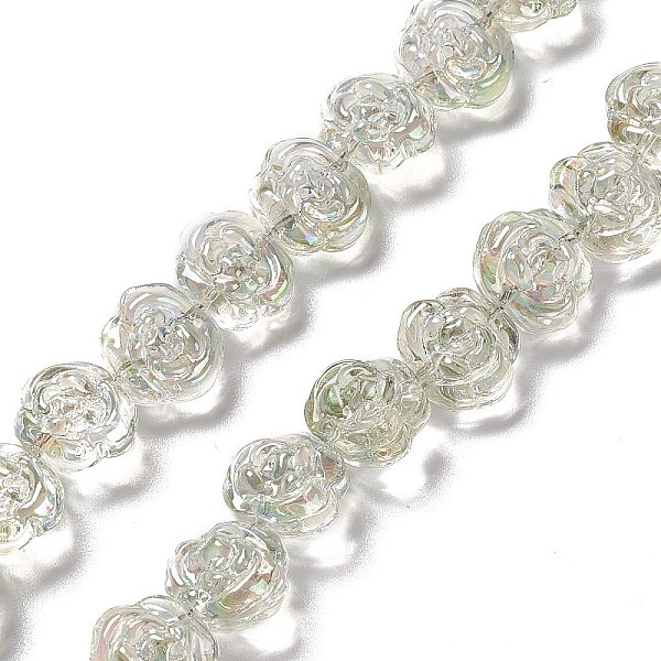 PandaHall Electroplate Glass Beads Strands, Half Rainbow Plated, Rose, Pale Goldenrod, 12.5x14x9mm, Hole: 1mm, about 55pcs/strand, 25.98''...
PandaHall Electroplate Glass Beads Strands, Half Rainbow Plated, Rose, Pale Goldenrod, 12.5x14x9mm, Hole: 1mm, about 55pcs/strand, 25.98''...