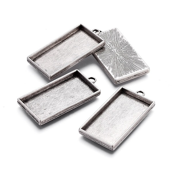 PandaHall Alloy Pendant Cabochon Settings, Plain Edge Bezel Cups, Lead Free & Nickel Free & Cadmium Free, Rectangle, Thailand Sterling...
PandaHall Alloy Pendant Cabochon Settings, Plain Edge Bezel Cups, Lead Free & Nickel Free & Cadmium Free, Rectangle, Thailand Sterling...
