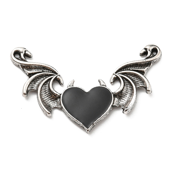 PandaHall Halloween Alloy Enamel Big Pendants, Antique Silver, Devil Heart Wings Charms, Black, 32.5x54x3mm, Hole: 1.4mm & 1.2mm...
PandaHall Halloween Alloy Enamel Big Pendants, Antique Silver, Devil Heart Wings Charms, Black, 32.5x54x3mm, Hole: 1.4mm & 1.2mm...