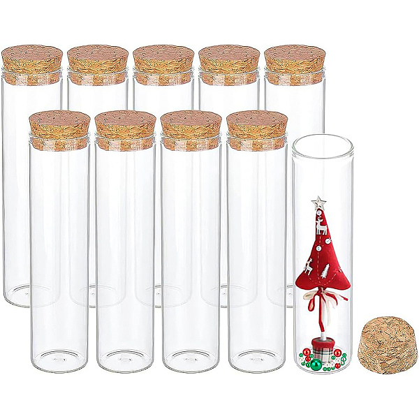 PandaHall Glass Test Tube, with Wooden Stopper, Clear, 3x12.9cm, Capacity: 60ml(2.02 fl. oz) Glass Clear
PandaHall Glass Test Tube, with Wooden Stopper, Clear, 3x12.9cm, Capacity: 60ml(2.02 fl. oz) Glass Clear