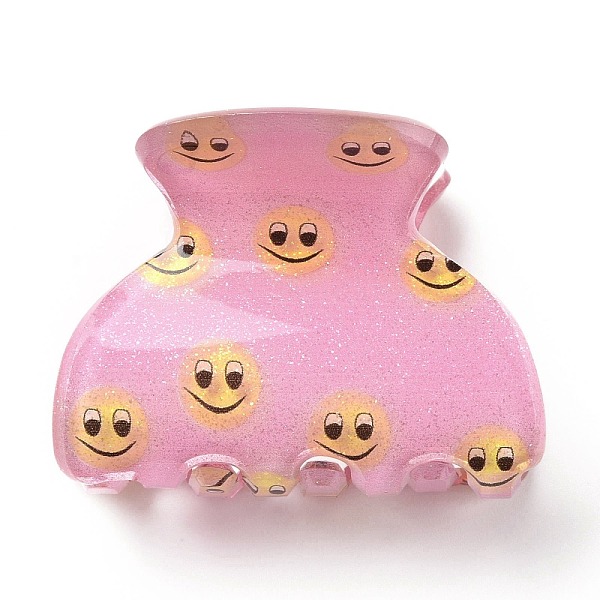 PandaHall Smiling Face Pattern Acrylic Claw Hair Clips, Hair Accessories for Girls, Pearl Pink, 30x40x31.5mm Acrylic
PandaHall Smiling Face Pattern Acrylic Claw Hair Clips, Hair Accessories for Girls, Pearl Pink, 30x40x31.5mm Acrylic