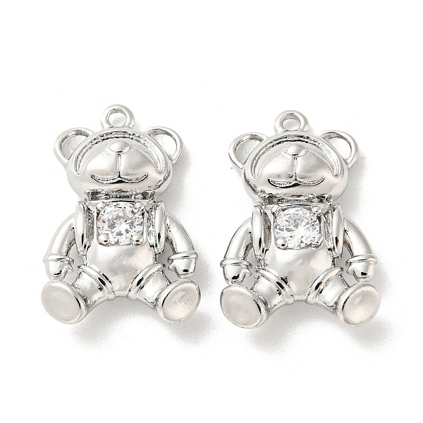 PandaHall Brass Micro Pave Cubic Zirconia Pendants, Bear, Real Platinum Plated, 16x10.5x3.5mm, Hole: 1mm Brass+Cubic Zirconia Bear Clear
PandaHall Brass Micro Pave Cubic Zirconia Pendants, Bear, Real Platinum Plated, 16x10.5x3.5mm, Hole: 1mm Brass+Cubic Zirconia Bear Clear