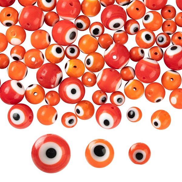 PandaHall 3 Strands 3 Style Handmade Evil Eye Lampwork Round Bead Strands, Orange, 6~10mm, Hole: 1mm, about 39~65pcs/strand, 14.17~14.96...
PandaHall 3 Strands 3 Style Handmade Evil Eye Lampwork Round Bead Strands, Orange, 6~10mm, Hole: 1mm, about 39~65pcs/strand, 14.17~14.96...