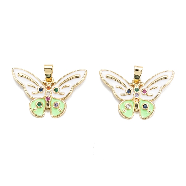 PandaHall Brass Micro Pave Cubic Zirconia Pendants, with Enamel, Real 18K Gold Plated, Long-Lasting Plated, Butterfly, Colorful, 22x32.5x3mm...
PandaHall Brass Micro Pave Cubic Zirconia Pendants, with Enamel, Real 18K Gold Plated, Long-Lasting Plated, Butterfly, Colorful, 22x32.5x3mm...