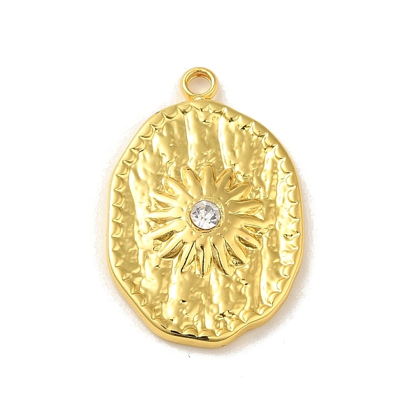 PandaHall 304 Stainless Steel Pendants, with Rhinestone, Oval with Sun Charm, Real 18K Gold Plated, 23x15x3mm, Hole: 1.8mm Stainless...
PandaHall 304 Stainless Steel Pendants, with Rhinestone, Oval with Sun Charm, Real 18K Gold Plated, 23x15x3mm, Hole: 1.8mm Stainless...
