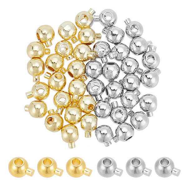 PandaHall ARRICRAFT 40Pcs 2 Colors Brass Crimp Beads, Round, Platinum & Golden, 4x3.5x3mm, Hole: 1.2mm, 20pcs/color Brass Round
PandaHall ARRICRAFT 40Pcs 2 Colors Brass Crimp Beads, Round, Platinum & Golden, 4x3.5x3mm, Hole: 1.2mm, 20pcs/color Brass Round