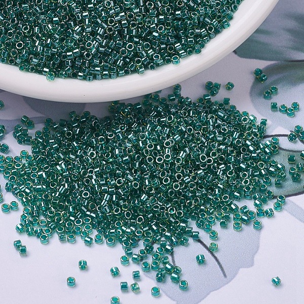 PandaHall MIYUKI Delica Beads, Cylinder, Japanese Seed Beads, 11/0, (DB0919) Sparkling Dark Teal Lined Chartreuse, 1.3x1.6mm, Hole: 0.8mm..., Cyan
PandaHall MIYUKI Delica Beads, Cylinder, Japanese Seed Beads, 11/0, (DB0919) Sparkling Dark Teal Lined Chartreuse, 1.3x1.6mm, Hole: 0.8mm..., Cyan