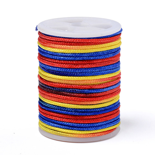 PandaHall Segment Dyed Polyester Thread, Braided Cord, Colorful, 1.5mm, about 5.46 yards(5m)/roll Polyester
PandaHall Segment Dyed Polyester Thread, Braided Cord, Colorful, 1.5mm, about 5.46 yards(5m)/roll Polyester