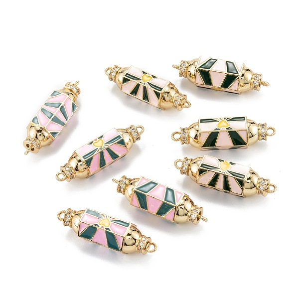 PandaHall Real 18K Gold Plated Brass Micro Pave Clear Cubic Zirconia Links Connectors, with Enamel, Polygon with Heart, Mixed Color..., Multicolor
PandaHall Real 18K Gold Plated Brass Micro Pave Clear Cubic Zirconia Links Connectors, with Enamel, Polygon with Heart, Mixed Color..., Multicolor