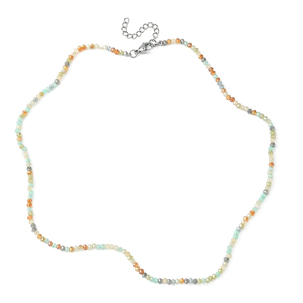 PandaHall Glass Beaded Necklace with 304 Stainless Steel Clasps, Red, 18.31 inch(46.5cm) Glass Rondelle Red
PandaHall Glass Beaded Necklace with 304 Stainless Steel Clasps, Red, 18.31 inch(46.5cm) Glass Rondelle Red