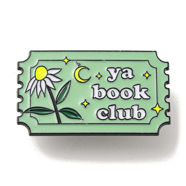 PandaHall Word Ya Book Club Alloy Enamel Pins Broochs, Cadmium Free & Lead Free, Rectangle, Light Green, 17.5x30.5x1.5mm Alloy+Enamel...
PandaHall Word Ya Book Club Alloy Enamel Pins Broochs, Cadmium Free & Lead Free, Rectangle, Light Green, 17.5x30.5x1.5mm Alloy+Enamel...