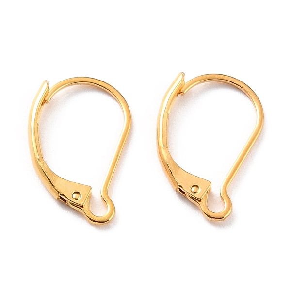PandaHall 304 Stainless Steel Leverback Earring Findings, Real 24K Gold Plated, 16.5x10x2mm, Pin: 1mm 304 Stainless Steel
PandaHall 304 Stainless Steel Leverback Earring Findings, Real 24K Gold Plated, 16.5x10x2mm, Pin: 1mm 304 Stainless Steel