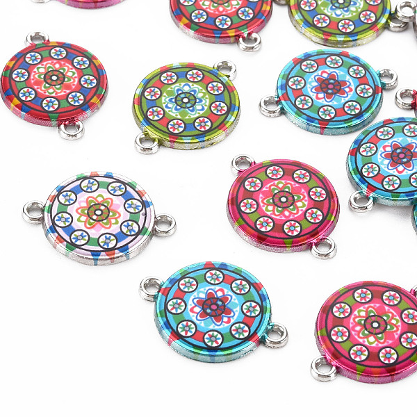 PandaHall Printed Alloy Links connectors, with Enamel, Flat Round, Platinum, Mixed Color, 25.5x18.5x2.5mm, Hole: 2mm Alloy Flat Round..., Multicolor
PandaHall Printed Alloy Links connectors, with Enamel, Flat Round, Platinum, Mixed Color, 25.5x18.5x2.5mm, Hole: 2mm Alloy Flat Round..., Multicolor