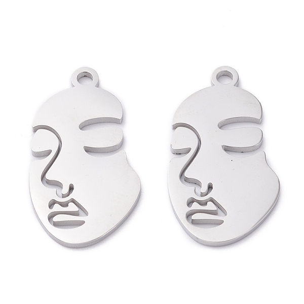 PandaHall 304 Stainless Steel Pendants, Abstract Face, Stainless Steel Color, 28x15x1.5mm, Hole: 2mm 304 Stainless Steel Human
PandaHall 304 Stainless Steel Pendants, Abstract Face, Stainless Steel Color, 28x15x1.5mm, Hole: 2mm 304 Stainless Steel Human
