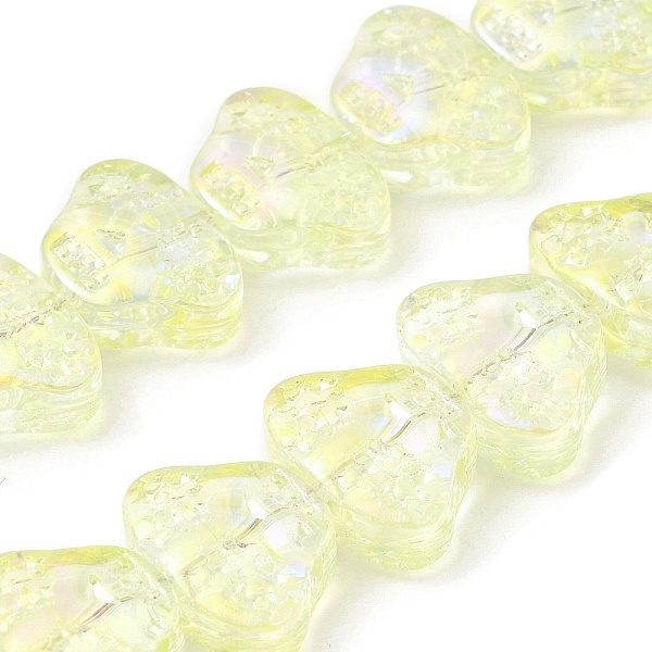 PandaHall Transparent Electroplate Glass Beads Strands, Rainbow Plated, Skull Head, Light Yellow, 13x10x6mm, Hole: 1mm, about 56pcs/strand...
PandaHall Transparent Electroplate Glass Beads Strands, Rainbow Plated, Skull Head, Light Yellow, 13x10x6mm, Hole: 1mm, about 56pcs/strand...