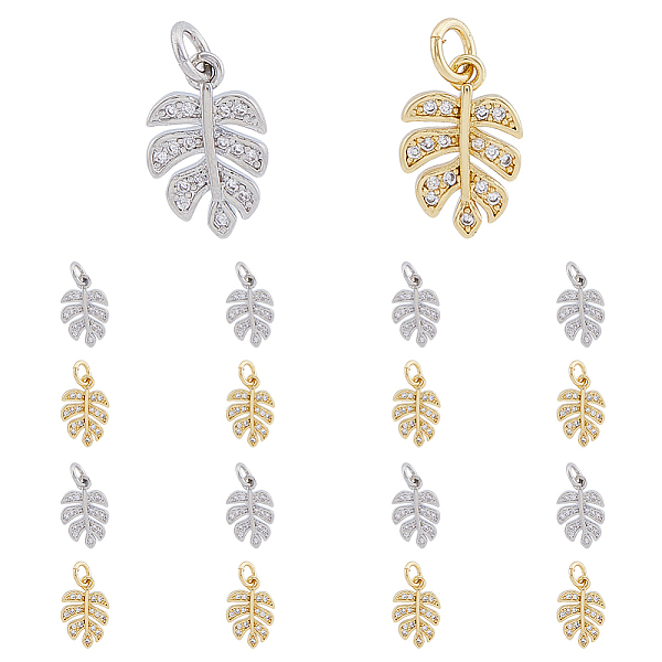 PandaHall DICOSMETIC 16Pcs Monstera Leaf Charms Cubic Zirconia Tropical Leaf Pendants Golden Plant Charms Rhinestone Brass Charms with 3mm..., Clear
PandaHall DICOSMETIC 16Pcs Monstera Leaf Charms Cubic Zirconia Tropical Leaf Pendants Golden Plant Charms Rhinestone Brass Charms with 3mm..., Clear