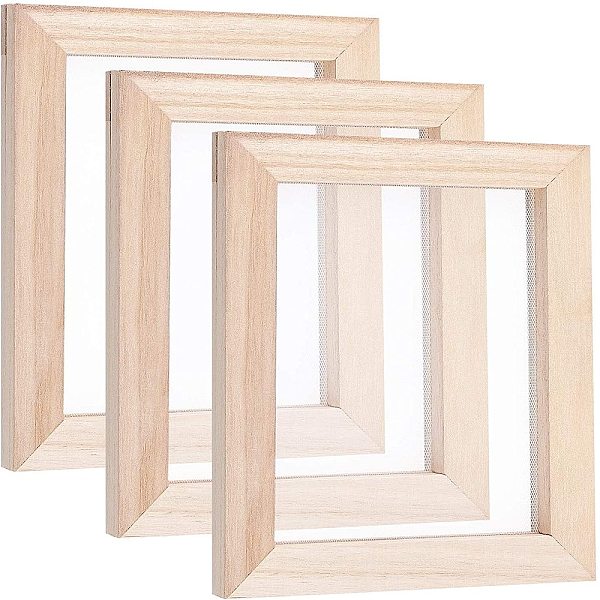 PandaHall SUPERFINDINGS 3Pcs 17.8x14.8x1.3cm Rectangle Burly Wood Paper Making Mould Frame Screen Tools Deckle Screen Printing Frame for DIY..., Orange
PandaHall SUPERFINDINGS 3Pcs 17.8x14.8x1.3cm Rectangle Burly Wood Paper Making Mould Frame Screen Tools Deckle Screen Printing Frame for DIY..., Orange
