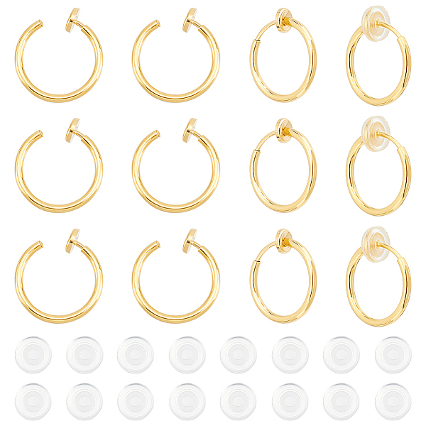 PandaHall Unicraftale 20Pcs 304 Stainless Steel Clip-on Earring Findings, with Comfort Silicone Pads, Golden, 14.5x1.5mm 304 Stainless Steel
PandaHall Unicraftale 20Pcs 304 Stainless Steel Clip-on Earring Findings, with Comfort Silicone Pads, Golden, 14.5x1.5mm 304 Stainless Steel