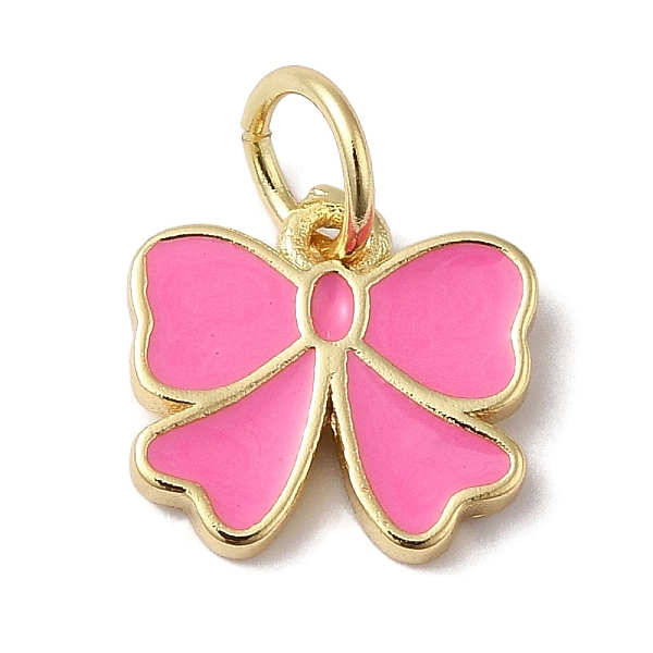 PandaHall Rack Plating Brass Enamel Charms, with Jump Ring, Long-Lasting Plated, Lead Free & Cadmium Free, Real 18K Gold Plated, Bowknot...
PandaHall Rack Plating Brass Enamel Charms, with Jump Ring, Long-Lasting Plated, Lead Free & Cadmium Free, Real 18K Gold Plated, Bowknot...