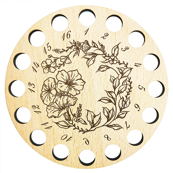 PandaHall 16-Position Wood Embroidery Thread Storage Trays, Laser Cut Thread Spool Organizer Holder, Flower, 100x3mm, Hole: 10mm Wood Flower
PandaHall 16-Position Wood Embroidery Thread Storage Trays, Laser Cut Thread Spool Organizer Holder, Flower, 100x3mm, Hole: 10mm Wood Flower