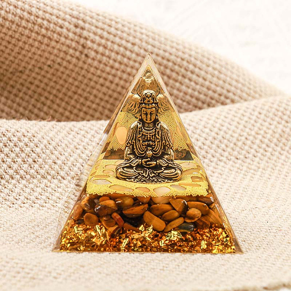 PandaHall Orgonite Pyramid Resin Energy Generators, Reiki Natural Tiger Eye Chips and Buddha Inside for Home Office Desk Decoration...
PandaHall Orgonite Pyramid Resin Energy Generators, Reiki Natural Tiger Eye Chips and Buddha Inside for Home Office Desk Decoration...