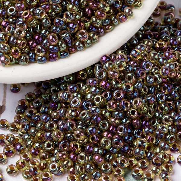 PandaHall MIYUKI Round Rocailles Beads, Japanese Seed Beads, (RR357) Root Beer Lined Light Topaz AB, 8/0, 3mm, Hole: 1mm, about..., Brown
PandaHall MIYUKI Round Rocailles Beads, Japanese Seed Beads, (RR357) Root Beer Lined Light Topaz AB, 8/0, 3mm, Hole: 1mm, about..., Brown