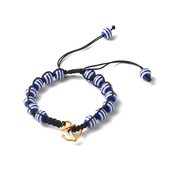 PandaHall Strip Round Resin Braided Bead Bracelet for Teen Girl Women, Anchor Alloy Charm Bracelet, Blue, Inner Diameter: 2~3-1/2 inch...
PandaHall Strip Round Resin Braided Bead Bracelet for Teen Girl Women, Anchor Alloy Charm Bracelet, Blue, Inner Diameter: 2~3-1/2 inch...