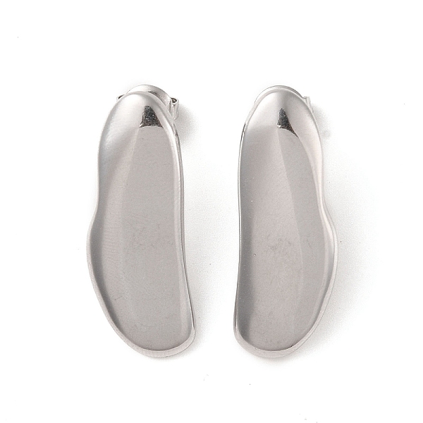 PandaHall 304 Stainless Steel Stud Earrings for Women, Stainless Steel Color, 30x11mm 304 Stainless Steel
PandaHall 304 Stainless Steel Stud Earrings for Women, Stainless Steel Color, 30x11mm 304 Stainless Steel