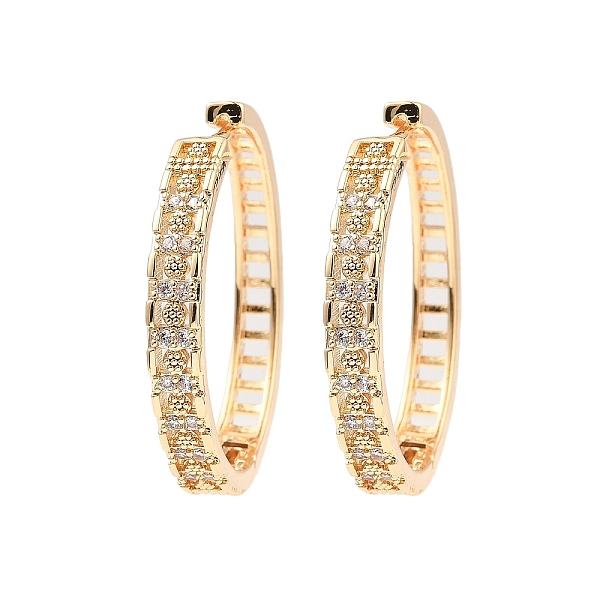 PandaHall Brass Micro Pave Cubic Zirconia Hoop Earring, Hollow Square, Light Gold, 34x4.5mm Cubic Zirconia Square Clear
PandaHall Brass Micro Pave Cubic Zirconia Hoop Earring, Hollow Square, Light Gold, 34x4.5mm Cubic Zirconia Square Clear