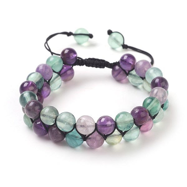 PandaHall Adjustable Natural Fluorite Braided Bead Bracelets, with Nylon Thread, 2 inch~2-1/4 inch(5~5.8cm), 8~8.5mm Fluorite
PandaHall Adjustable Natural Fluorite Braided Bead Bracelets, with Nylon Thread, 2 inch~2-1/4 inch(5~5.8cm), 8~8.5mm Fluorite