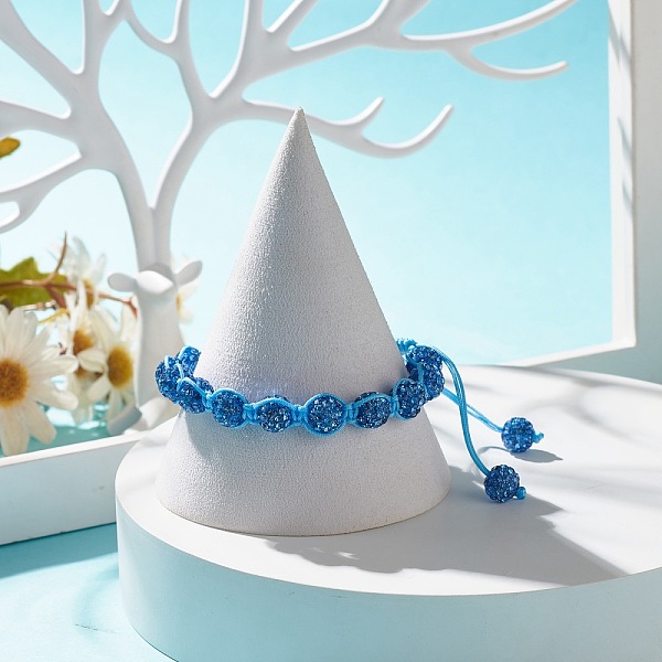 PandaHall Sparkling Ball Rhinestone Braided Bead Bracelet for Women, Light Sapphire, Inner Diameter: 2~3 1/8 inch(5.2~8cm) Rhinestone Blue
PandaHall Sparkling Ball Rhinestone Braided Bead Bracelet for Women, Light Sapphire, Inner Diameter: 2~3 1/8 inch(5.2~8cm) Rhinestone Blue