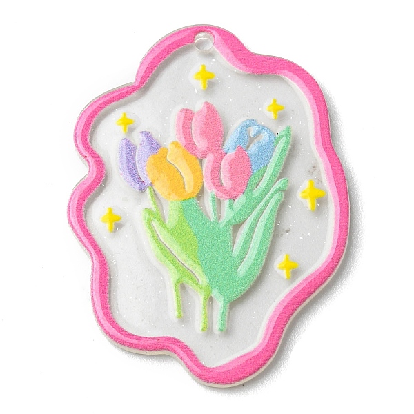 PandaHall Transparent Glitter Dust Powder, Acrylic Pendants, Flower, Colorful, 39x28.5x2mm, Hole: 1.8mm Acrylic Flower
PandaHall Transparent Glitter Dust Powder, Acrylic Pendants, Flower, Colorful, 39x28.5x2mm, Hole: 1.8mm Acrylic Flower