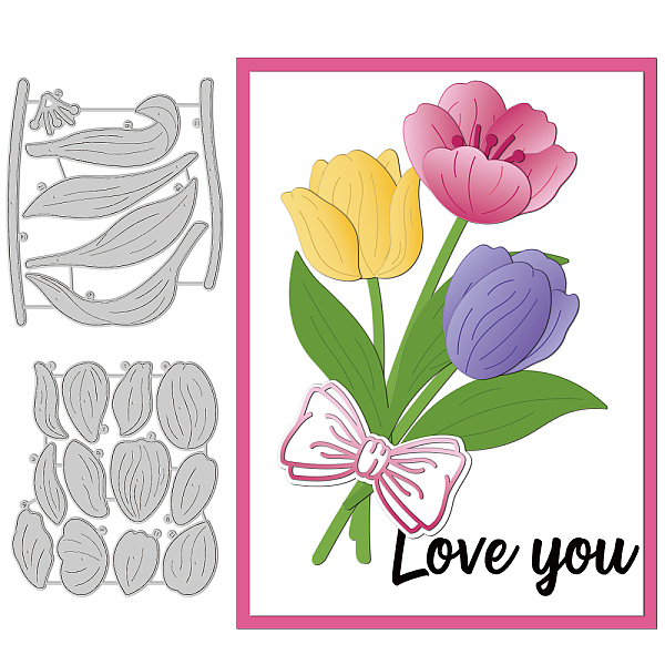 PandaHall GLOBLELAND 2Pcs Tulip Cutting Die Metal Flowers Leaves Stems Die Cuts Embossing Stencils Template for Paper Card Making Decoration...
PandaHall GLOBLELAND 2Pcs Tulip Cutting Die Metal Flowers Leaves Stems Die Cuts Embossing Stencils Template for Paper Card Making Decoration...