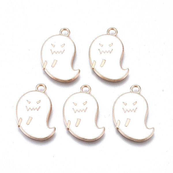 PandaHall Alloy Enamel Pendants, Halloween, Cadmium Free & Lead Free, Ghost, Light Gold, White, 23x16x1.5mm, Hole: 2mm Alloy+Enamel Ghost...
PandaHall Alloy Enamel Pendants, Halloween, Cadmium Free & Lead Free, Ghost, Light Gold, White, 23x16x1.5mm, Hole: 2mm Alloy+Enamel Ghost...