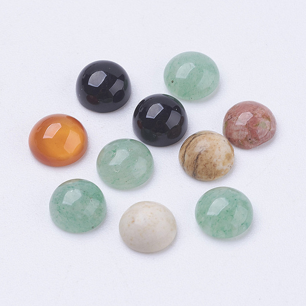 PandaHall Natural Gemstone Cabochons, Half Round/Dome, Mixed Stone, Mixed Color, 6x3mm Mixed Stone Half Round Multicolor
PandaHall Natural Gemstone Cabochons, Half Round/Dome, Mixed Stone, Mixed Color, 6x3mm Mixed Stone Half Round Multicolor