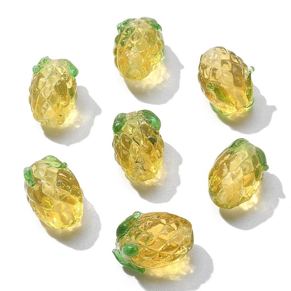 PandaHall Handmade Lampwork Beads, Pineapple, Yellow, 13~15x12~14x12~14mm, Hole: 1~1.4mm Lampwork Fruit Yellow
PandaHall Handmade Lampwork Beads, Pineapple, Yellow, 13~15x12~14x12~14mm, Hole: 1~1.4mm Lampwork Fruit Yellow