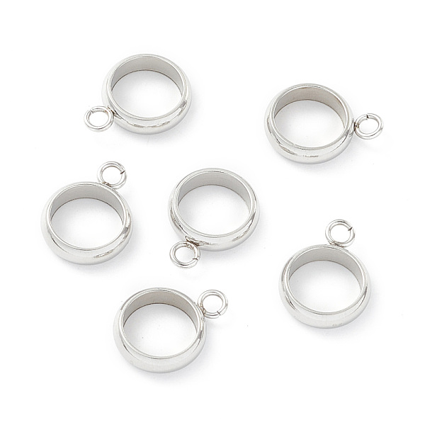 PandaHall 201 Stainless Steel Tube Bails, Loop Bails, Ring Bail Beads, Stainless Steel Color, 12x9x2.5mm, Hole: 1.8mm 201 Stainless Steel...
PandaHall 201 Stainless Steel Tube Bails, Loop Bails, Ring Bail Beads, Stainless Steel Color, 12x9x2.5mm, Hole: 1.8mm 201 Stainless Steel...