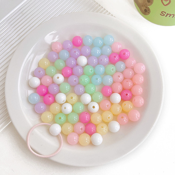 PandaHall Opaque Acrylic Beads, Round, Mixed Color, 11.4~11.6x11.5mm, Hole: 2.7mm, 550pcs/500g Acrylic Round Multicolor
PandaHall Opaque Acrylic Beads, Round, Mixed Color, 11.4~11.6x11.5mm, Hole: 2.7mm, 550pcs/500g Acrylic Round Multicolor