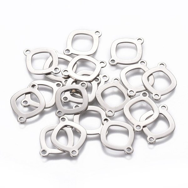 PandaHall 201 Stainless Steel Links connectors, Rhombus, Stainless Steel Color, 19x14x0.8mm, Hole: 1.6mm 201 Stainless Steel Rhombus
PandaHall 201 Stainless Steel Links connectors, Rhombus, Stainless Steel Color, 19x14x0.8mm, Hole: 1.6mm 201 Stainless Steel Rhombus