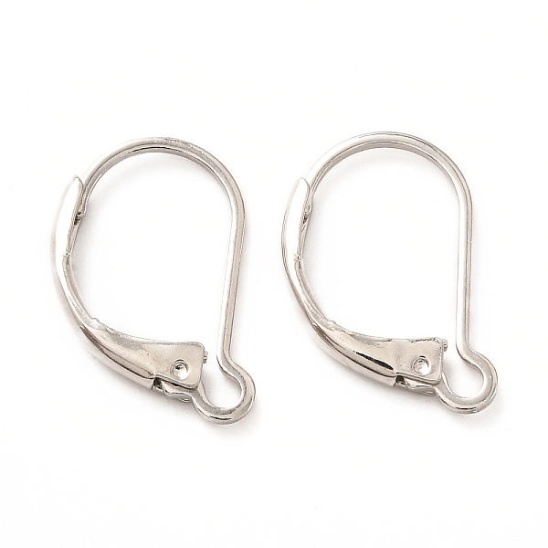 PandaHall Brass Leverback Earring Findings, with Loop, Real Platinum Plated, 16x12x2mm, Hole: 1.5mm, Pin: 0.5mm Brass
PandaHall Brass Leverback Earring Findings, with Loop, Real Platinum Plated, 16x12x2mm, Hole: 1.5mm, Pin: 0.5mm Brass