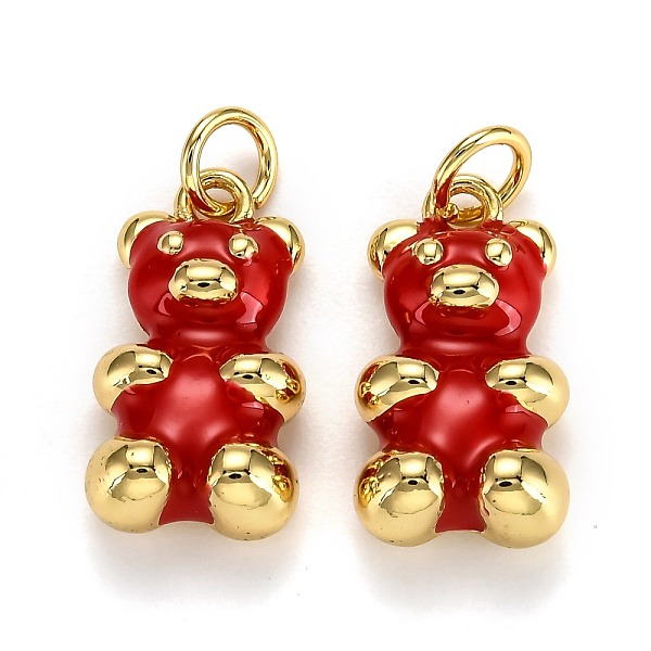 PandaHall Real 18K Gold Plated Brass Pendants, with Enamel and Jump Rings, Long-Lasting Plated, Bear, Red, 17.5x9x5mm, Jump Ring: 5x1mm, 3mm...
PandaHall Real 18K Gold Plated Brass Pendants, with Enamel and Jump Rings, Long-Lasting Plated, Bear, Red, 17.5x9x5mm, Jump Ring: 5x1mm, 3mm...