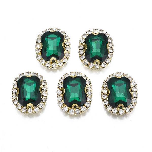 PandaHall Sew on Rhinestone, Transparent Glass Rhinestone, with Brass Prong Settings, Faceted, Rectangle, Teal, 19.5x15.5x6.5mm, Hole: 1mm..., Cyan
PandaHall Sew on Rhinestone, Transparent Glass Rhinestone, with Brass Prong Settings, Faceted, Rectangle, Teal, 19.5x15.5x6.5mm, Hole: 1mm..., Cyan