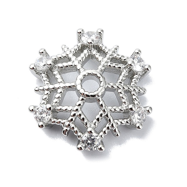 PandaHall Rack Plating Brass Micro Pave Clear Cubic Zirconia Bead Cap, Long-Lasting Plated, Flower, Platinum, 13.5x13.5x3mm, Hole: 1.8mm...
PandaHall Rack Plating Brass Micro Pave Clear Cubic Zirconia Bead Cap, Long-Lasting Plated, Flower, Platinum, 13.5x13.5x3mm, Hole: 1.8mm...