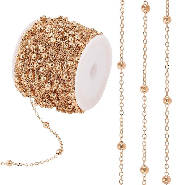 PandaHall Brass Satellite Chains, Round Beaded Cable Chain, Soldered, with Spool, for Jewelry Making, Golden, 4mm, about 65.62 Feet...
PandaHall Brass Satellite Chains, Round Beaded Cable Chain, Soldered, with Spool, for Jewelry Making, Golden, 4mm, about 65.62 Feet...